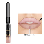 QiBest 2 in 1 Lip Liner Liquid Lipstick