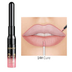 QiBest 2 in 1 Lip Liner Liquid Lipstick