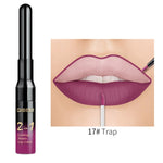 QiBest 2 in 1 Lip Liner Liquid Lipstick