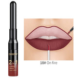 QiBest 2 in 1 Lip Liner Liquid Lipstick