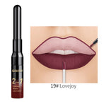 QiBest 2 in 1 Lip Liner Liquid Lipstick