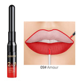 QiBest 2 in 1 Lip Liner Liquid Lipstick