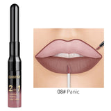 QiBest 2 in 1 Lip Liner Liquid Lipstick