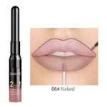 QiBest 2 in 1 Lip Liner Liquid Lipstick