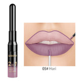 QiBest 2 in 1 Lip Liner Liquid Lipstick